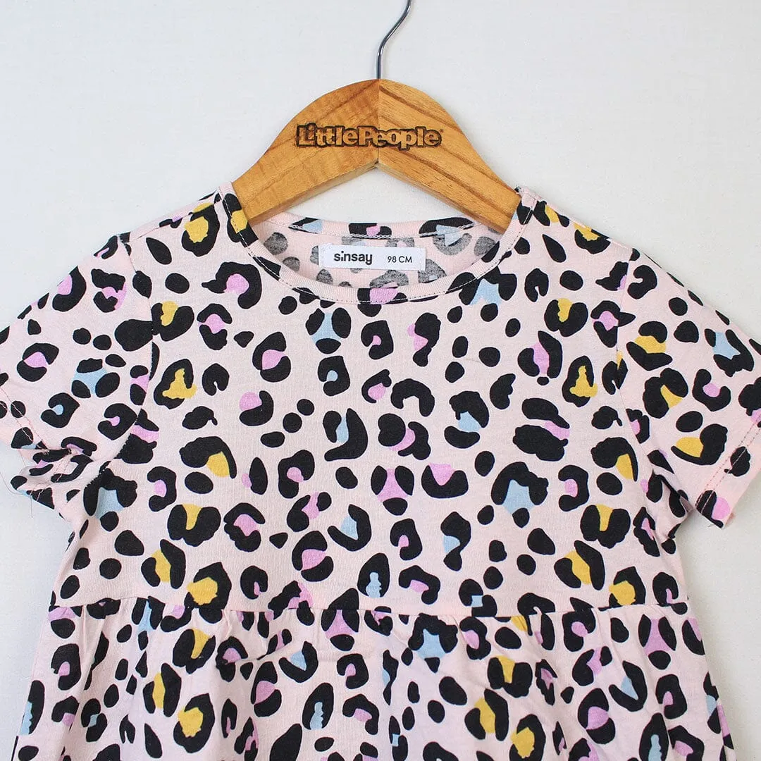 Little Girl Leopard Print Frock