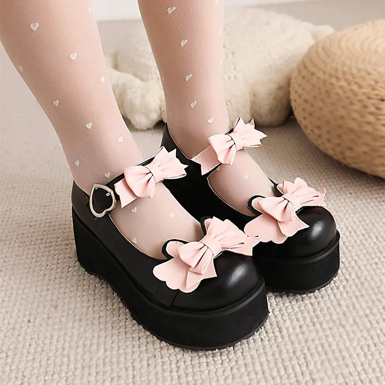 Lolita Bunny Bow Shoes