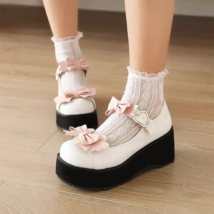 Lolita Bunny Bow Shoes