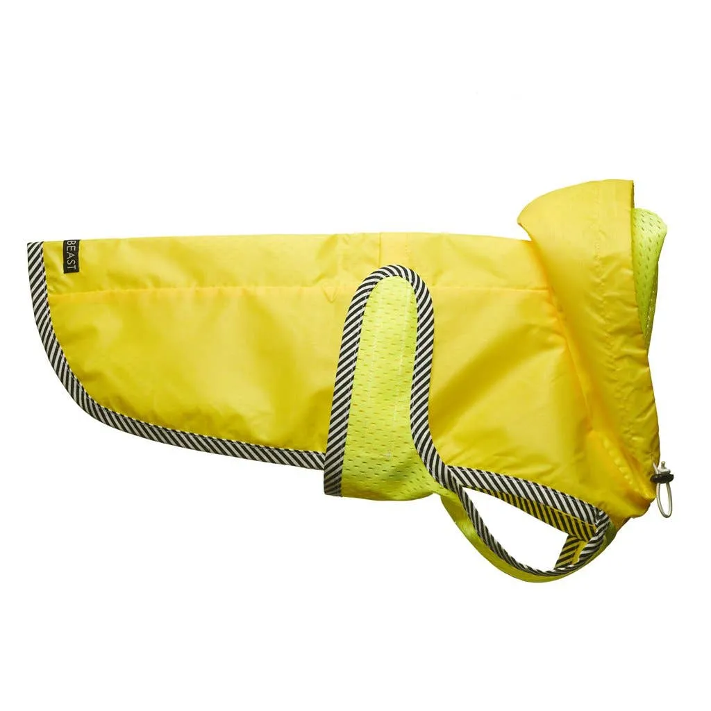 LoveThyBeast - Neon Yellow Nylon Rain Jacket with Mesh Lining