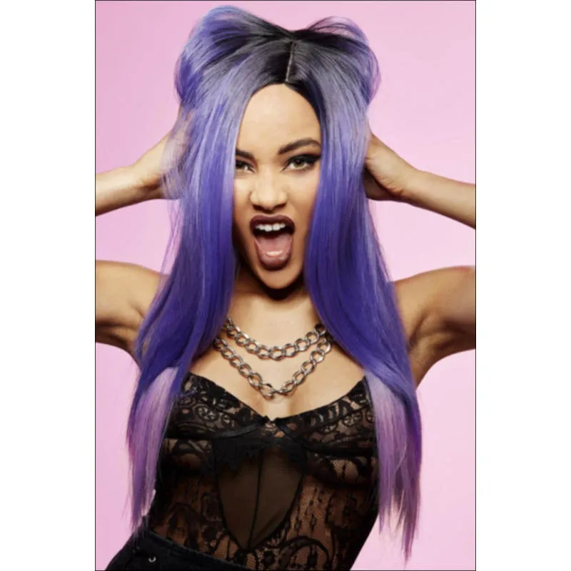 Manic Panic Long Amethyst Ombre Super Vixen Wig