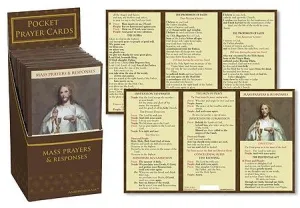 Mass Prayer And Responses Pocket Card