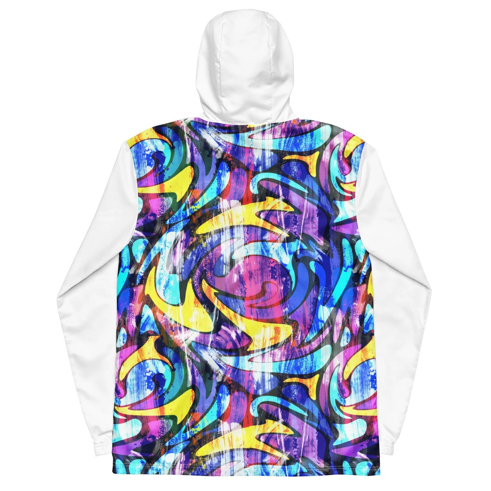 Men’s Neon Street Art Graffiti Windbreaker