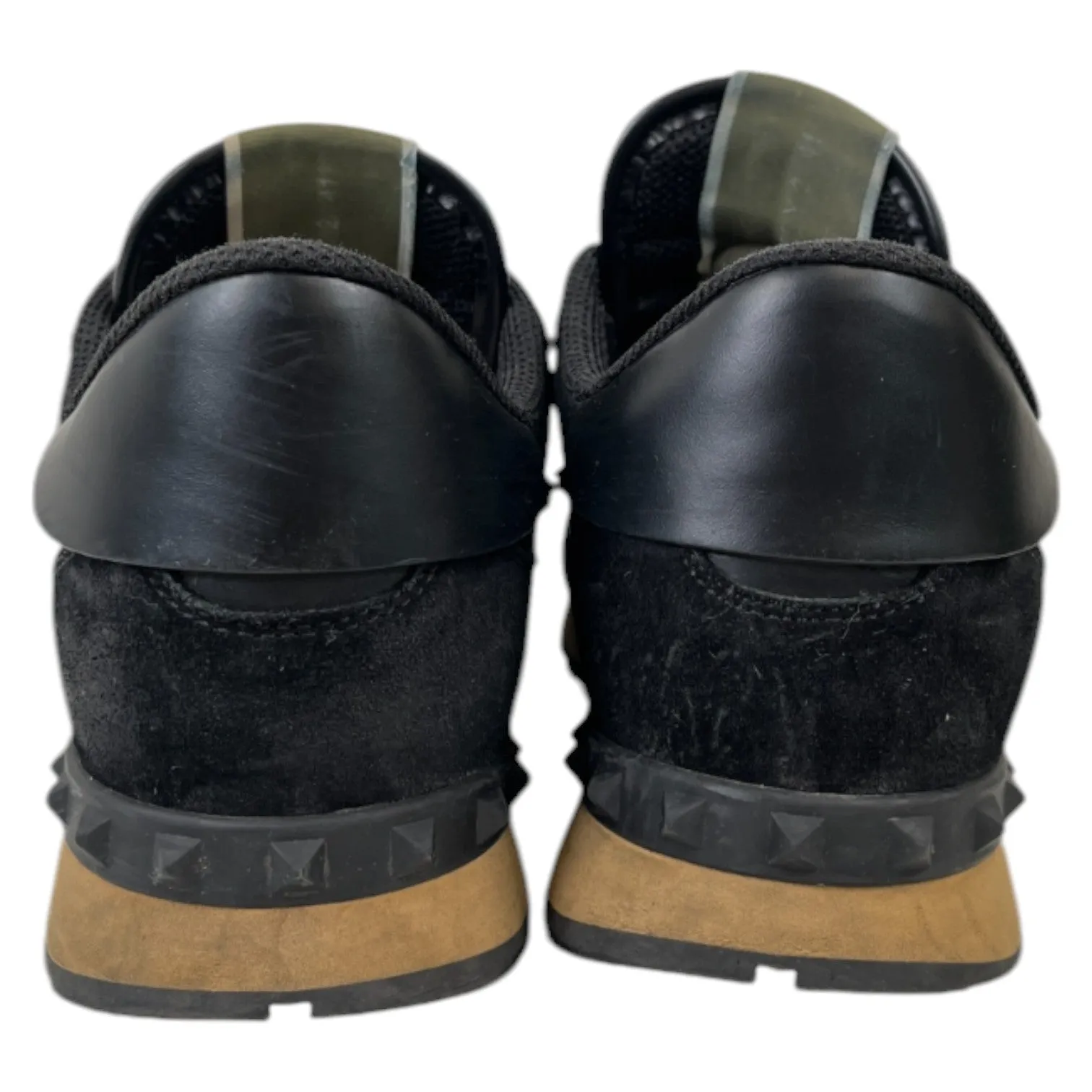 Men's Rockstud Low Trainers Black Size EU 41 / UK 7