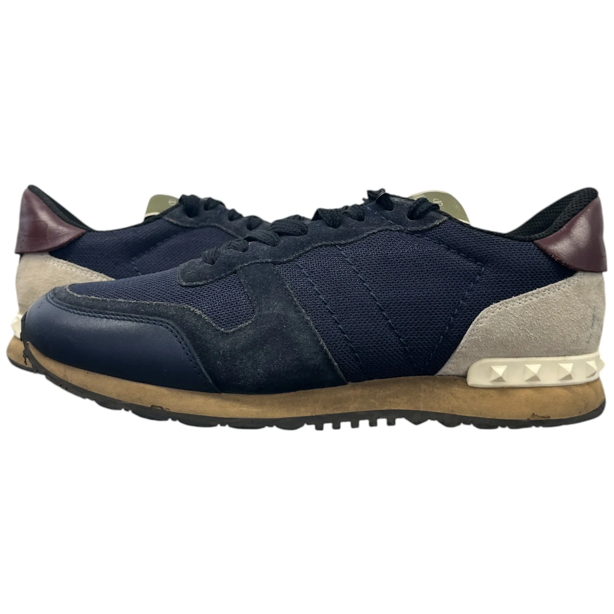 Men's Rockstud Low Trainers Navy Size EU 39 / UK 5