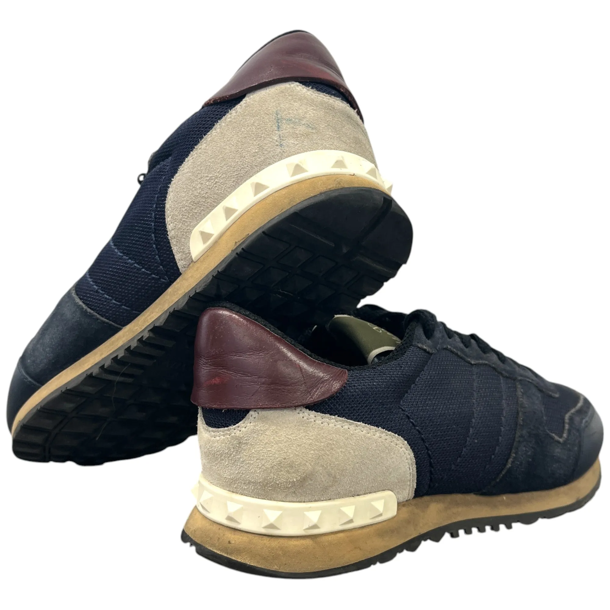 Men's Rockstud Low Trainers Navy Size EU 39 / UK 5
