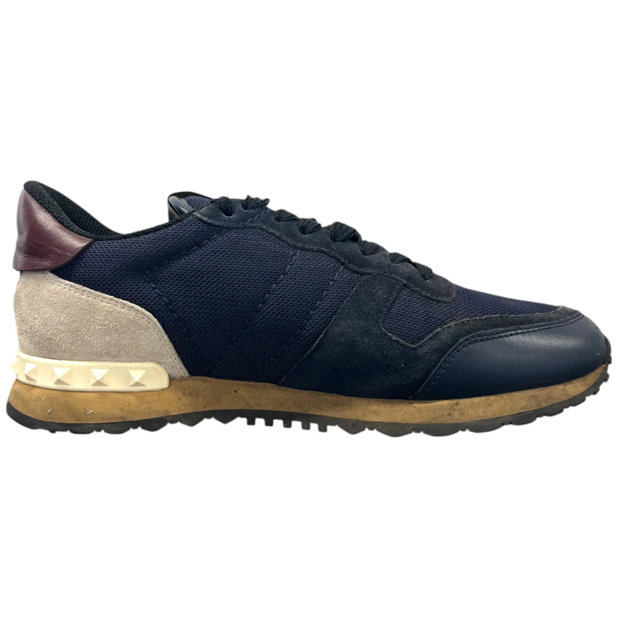 Men's Rockstud Low Trainers Navy Size EU 39 / UK 5