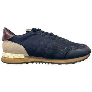 Men's Rockstud Low Trainers Navy Size EU 39 / UK 5