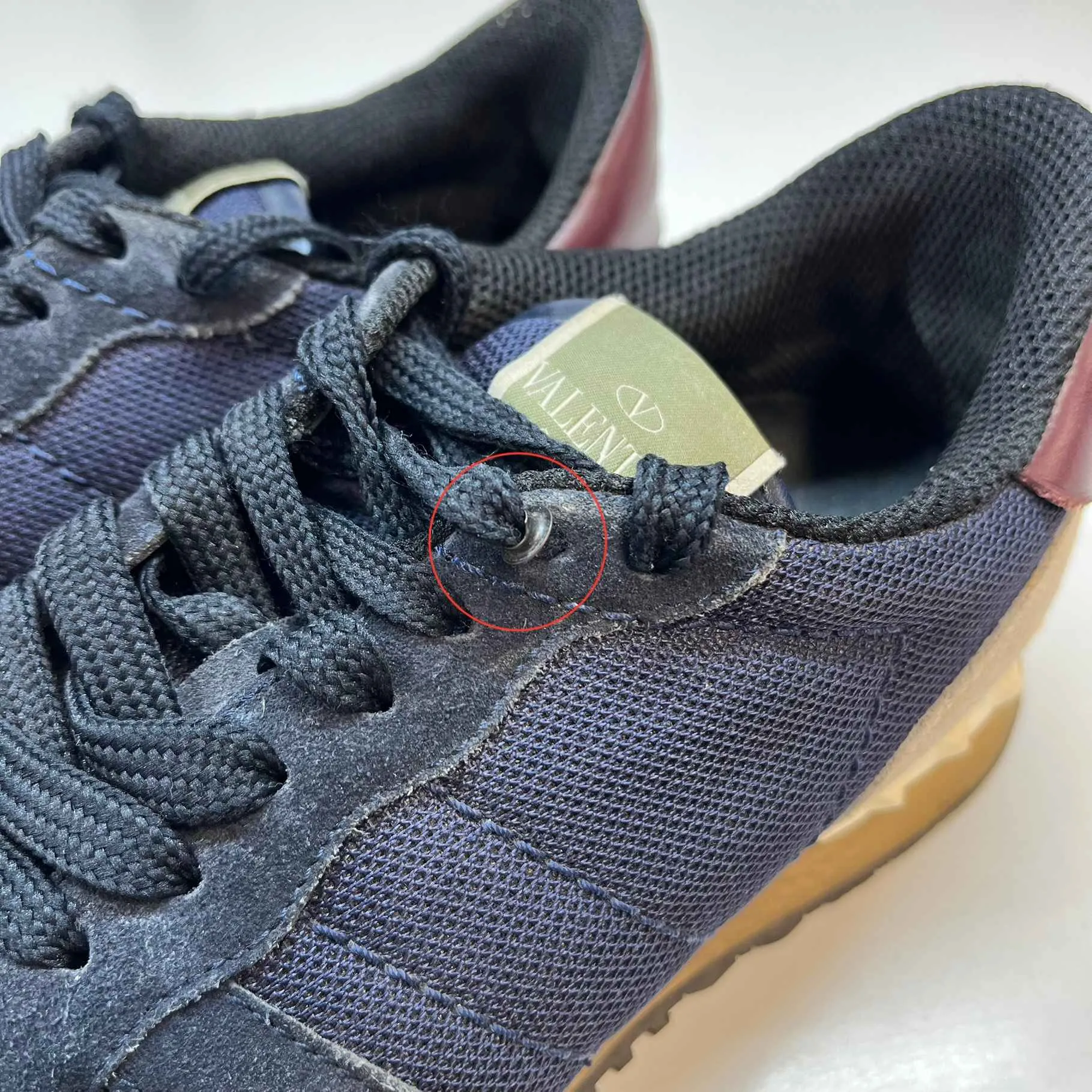 Men's Rockstud Low Trainers Navy Size EU 39 / UK 5