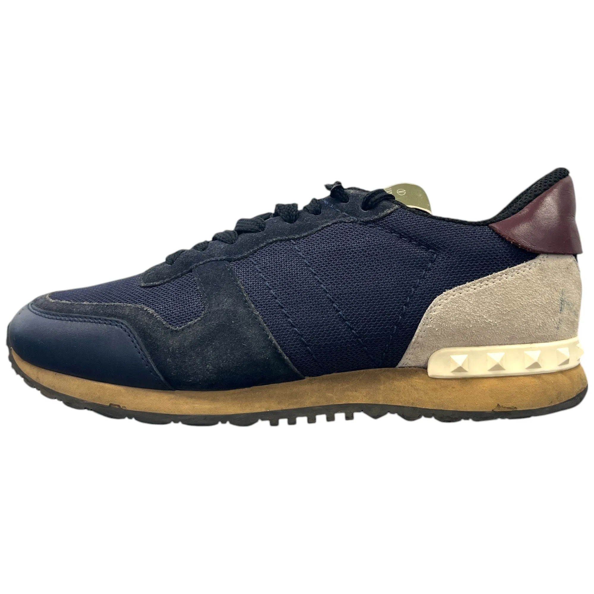Men's Rockstud Low Trainers Navy Size EU 39 / UK 5