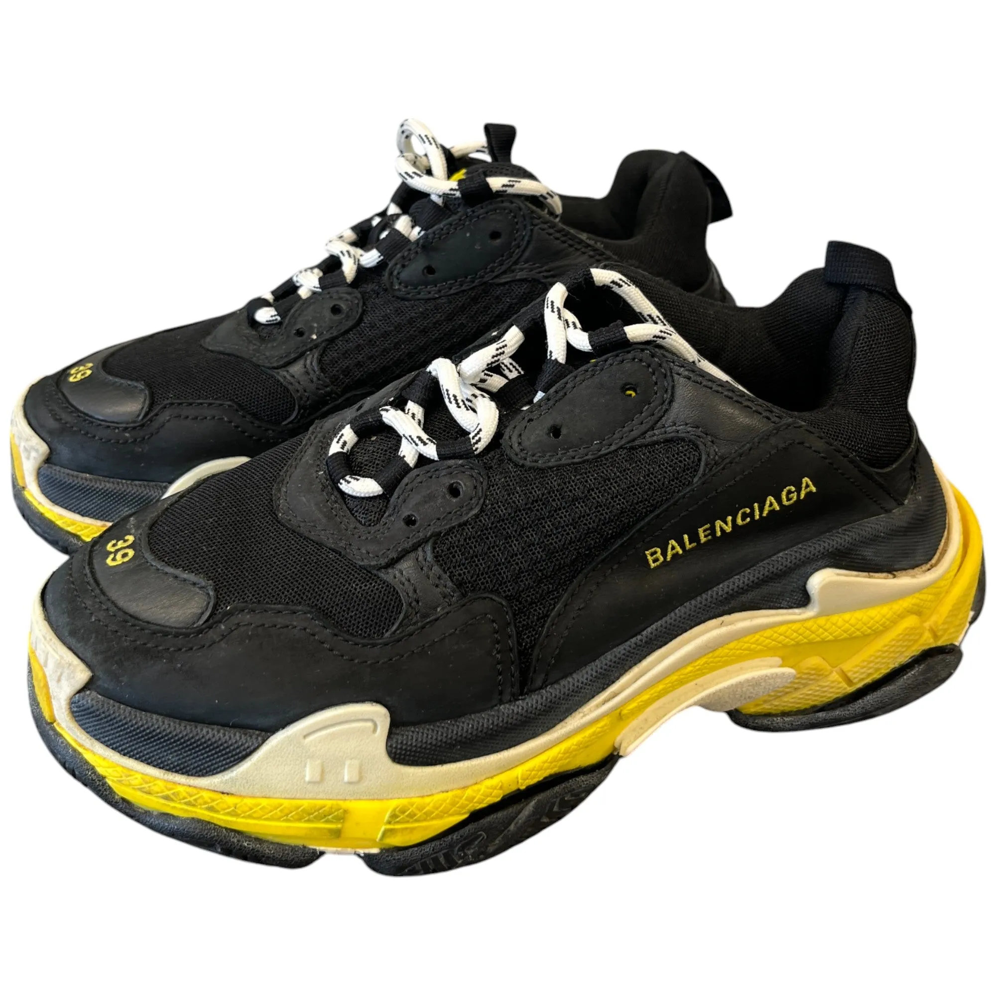 Men's Triple S Low Trainers Black Size EU 39 / UK 5