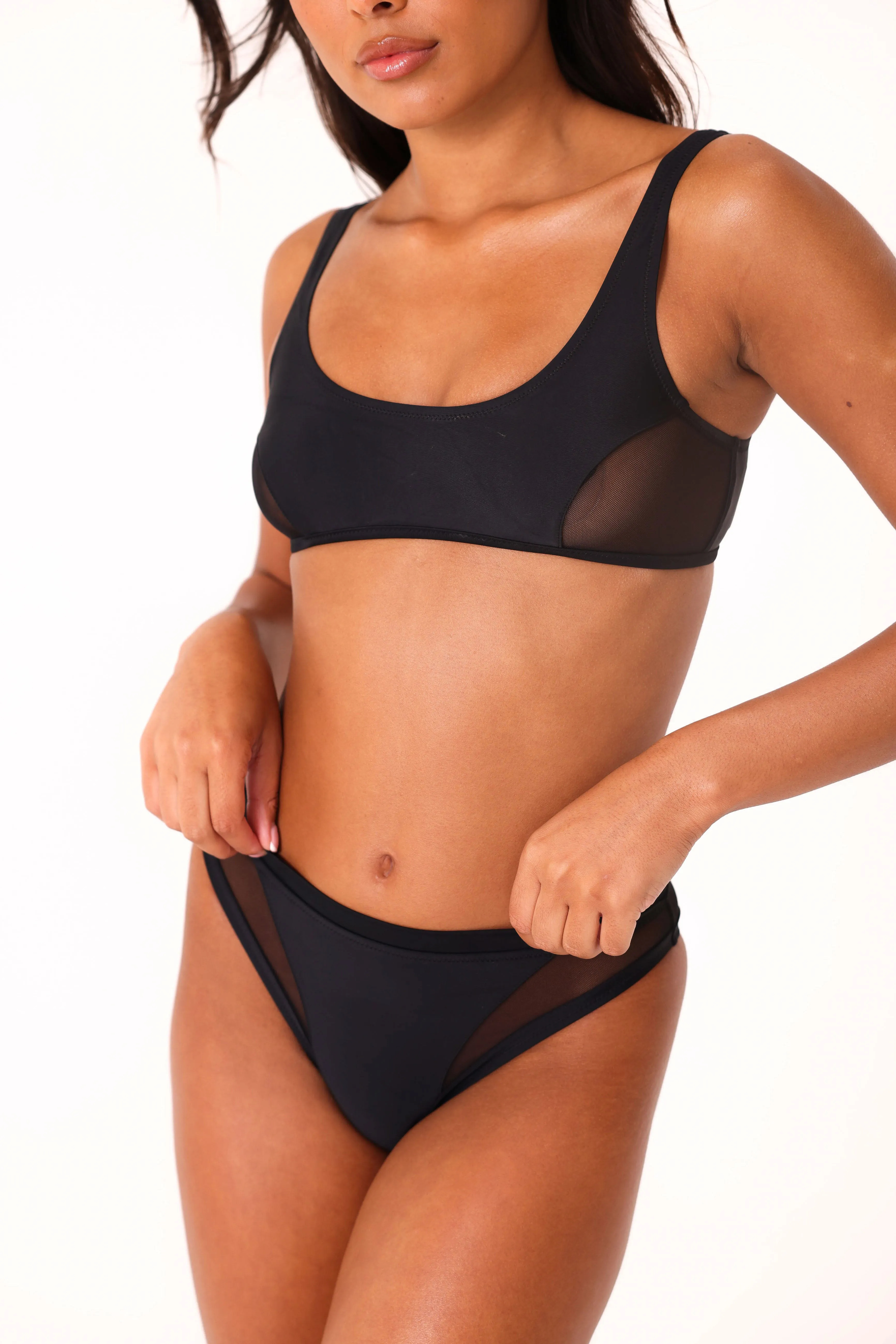 Mesh bikini top