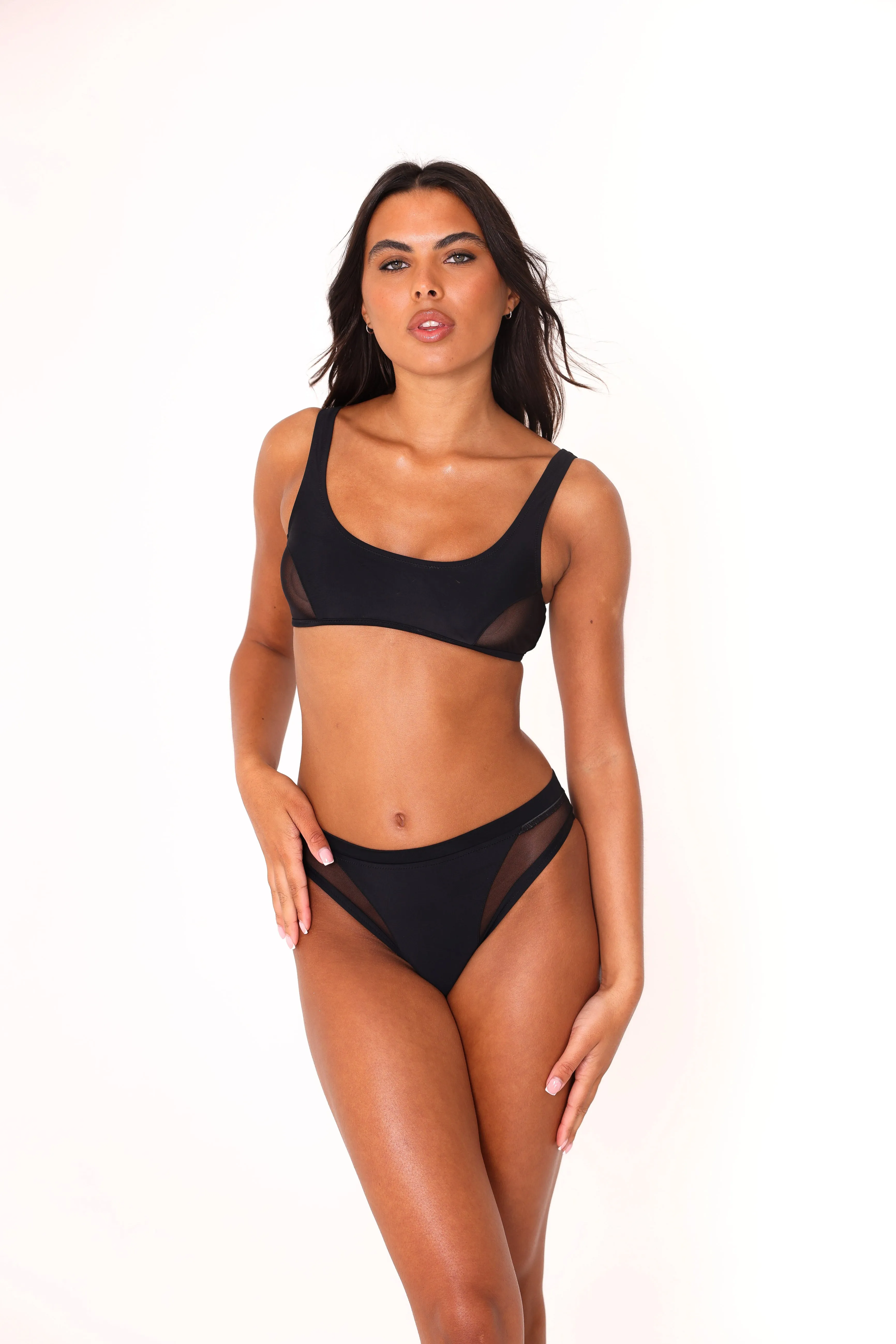 Mesh bikini top