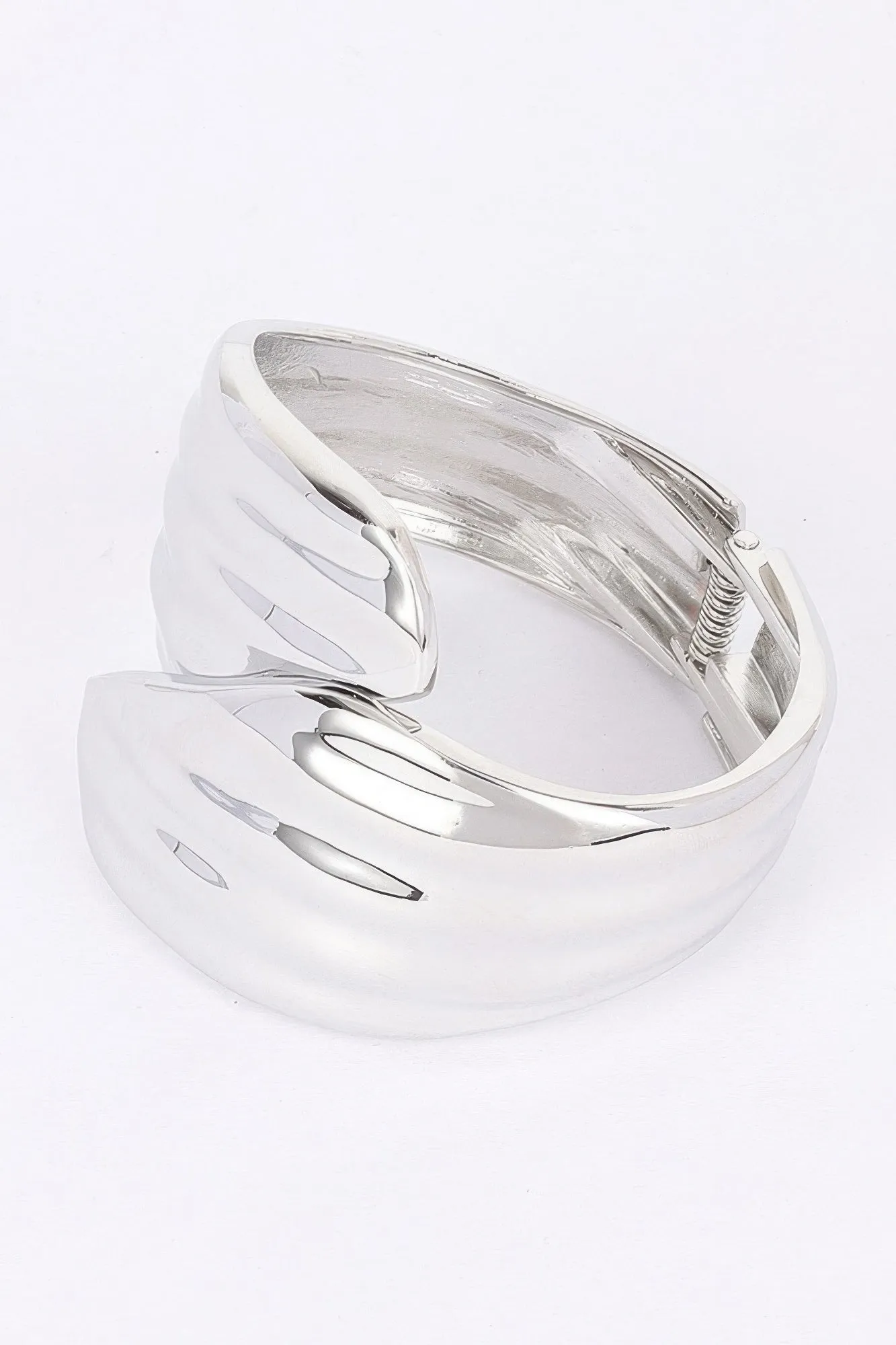 Metal Spring Hinge Cuff Bracelet