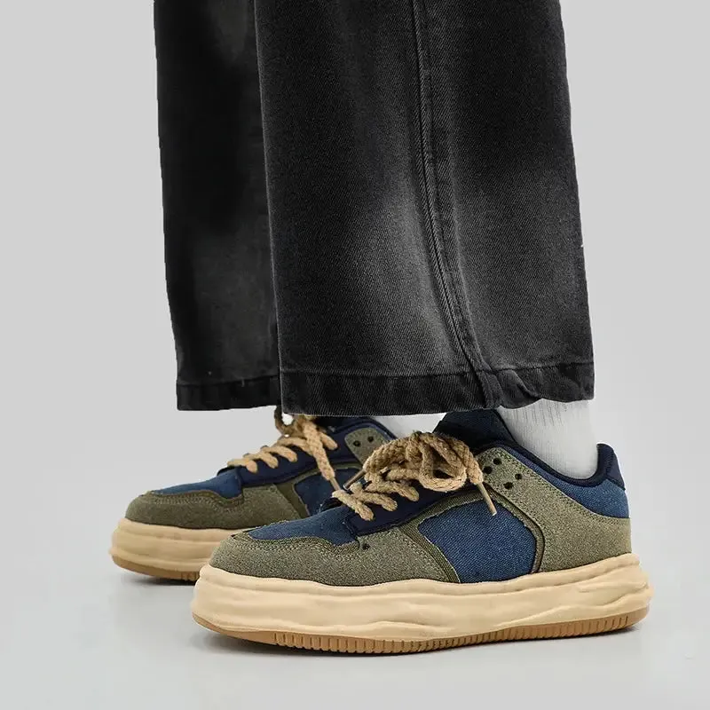 Mixed Colors Y2K Lace-Up Shoes with Breathable Mesh for Ultimate Comfort