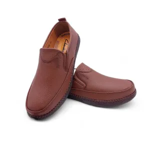 Mova Comfort Fit Rexine Leather SlipOns RB33 - Brown