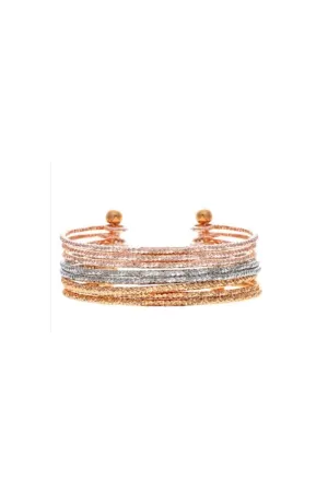 Multi textured cuff bracelet