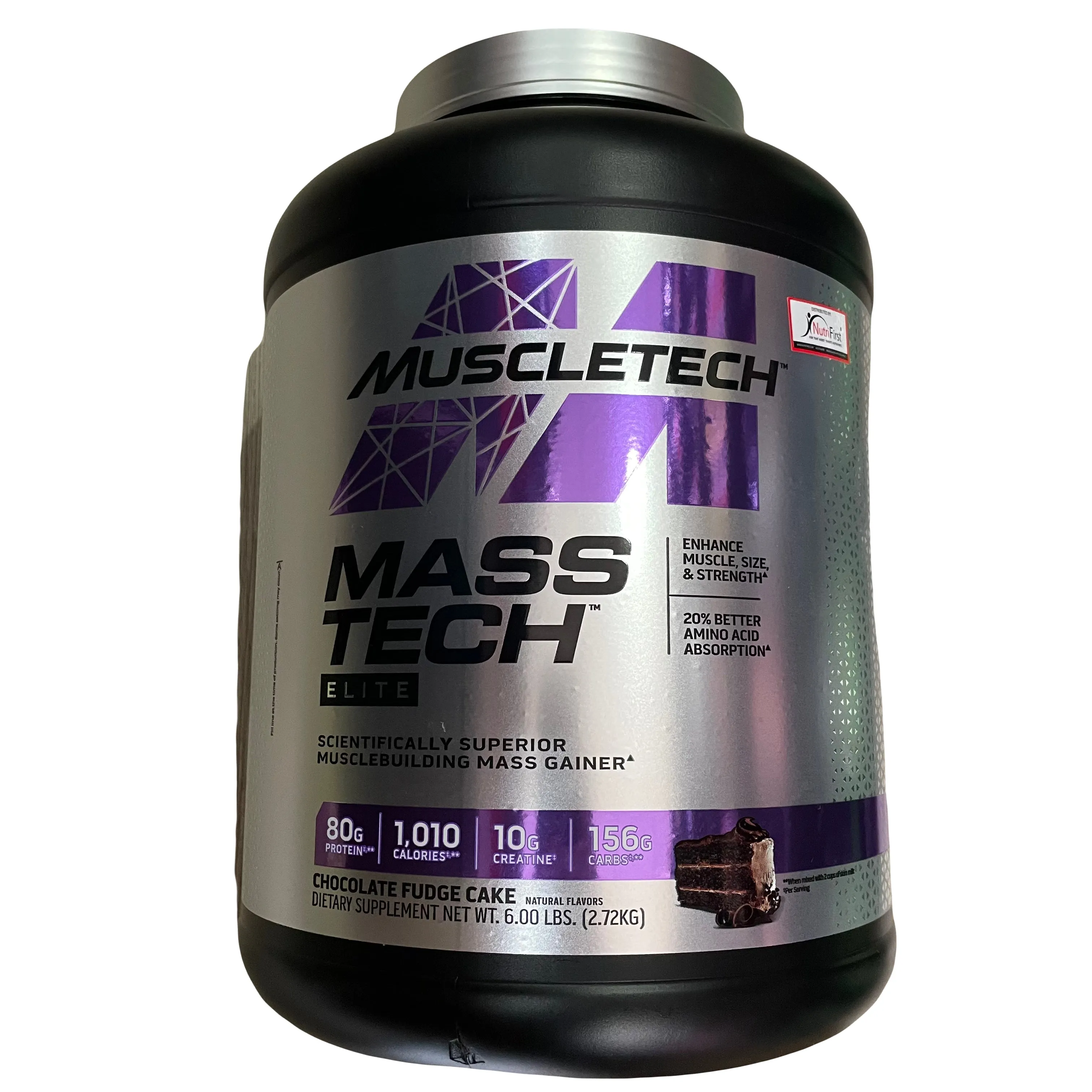 MUSCLETECH™ MASS-TECH® ELITE 6lbs (2.72kg) Chocolate Fudge Cake EXP 26 Jun 2026