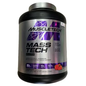 MUSCLETECH™ MASS-TECH® ELITE 6lbs (2.72kg) Strawberry EXP 15 Aug 2025