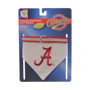 NCAA Dog Collar Bandana Alabama - Medium