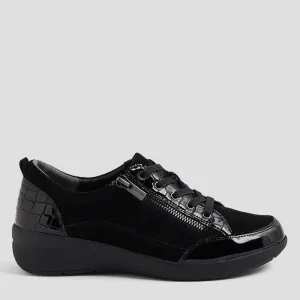 NEALLY - BLACK MIX LEATHER