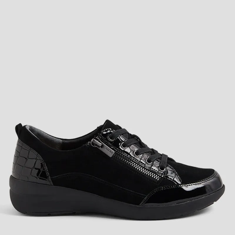 NEALLY - BLACK MIX LEATHER