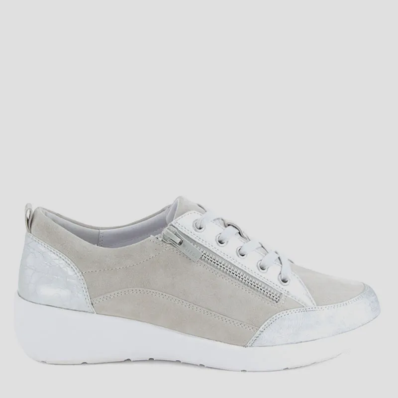 NEALLY - SILVER SCRIBBLE MULTI LEATHER