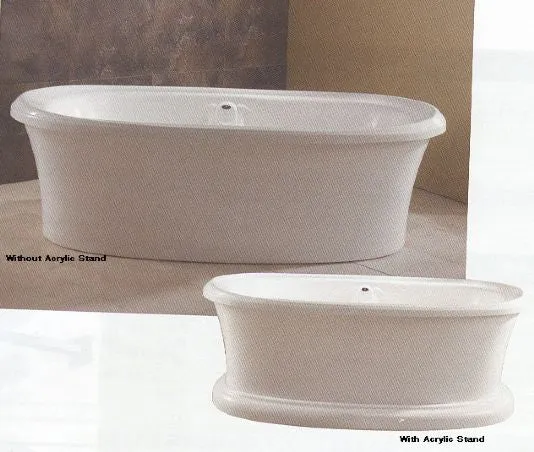 Neptune Zircon Freestanding Mass-air/Activ-air Combo Tub - 71-1/2" L x 37-7/8" W x 22-5/8" H - ZI72CMA