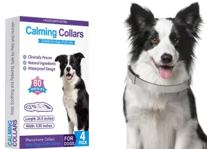 New 4PCS/pack Pet Calming Collar For Cats Dogs Adjustable Anxiety Pheromone Reducing Pet Collar Lasting Natural Calm Relax Soothing