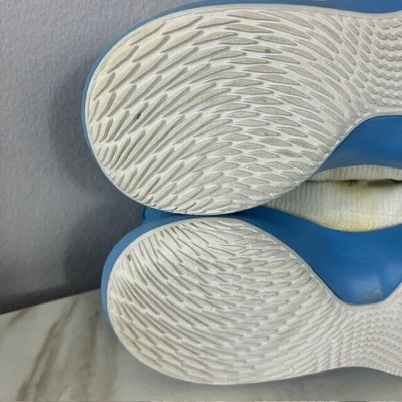 New Nike Zoom Shift 2 Mens White Light Blue Basketball Shoes Size 13.5 #AT3873