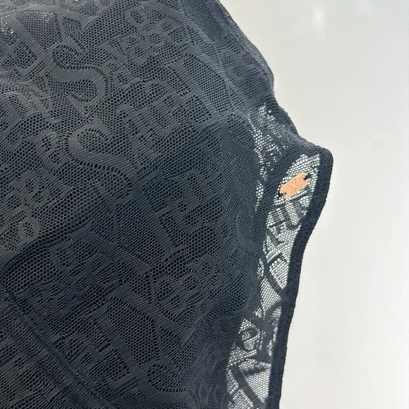 NEW SAVAGE X FENTY SIGNATURE SCRIPT UNDERWIRE TEDDY BLACK CAVIAR size Large NWT