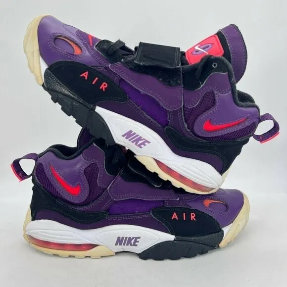 Nike Air Max Speed Turf Night Purple Bright Crimson White 525225-500 Size 8