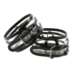 Ns Novelties Clear Bondage Vinyl Ankle Cuff Restraints with Buckles