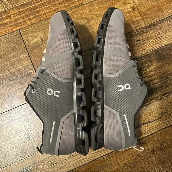 On Cloud 5 Waterproof Mens 13 Asphalt/Magnet Grey/Black