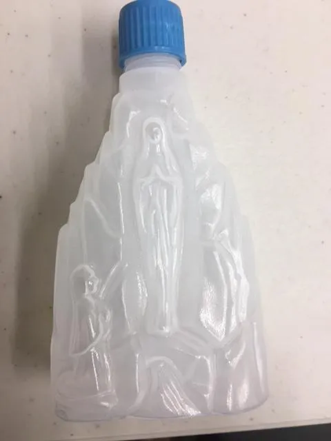 Our Lady of Lourdes Holy Water Bottle (plastic)
