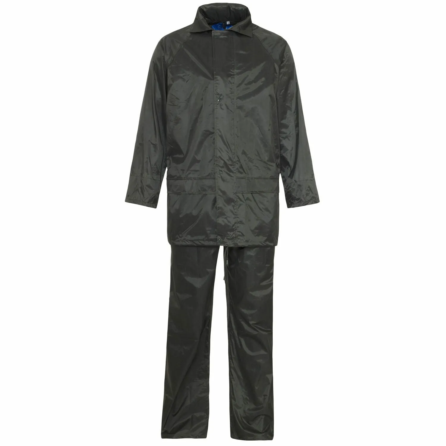 OVERALL MENS HOODED RAINSUIT WATERPROOF WORK WEAR CLOTHING PVC RAIN WEAR SIZE