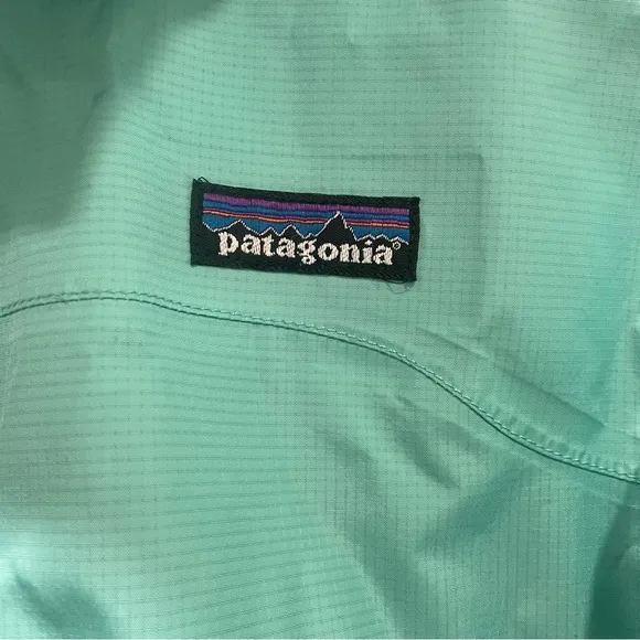 Patagonia Women's Medium Torrent Shell Rain Jacket Fresh Teal H2NO Hooded