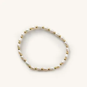 Percy Pearl Bracelet Gold