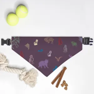 Pet Collar Bandana: Large/XL Western Forest, Berry