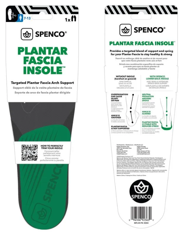 Plantar Faschia Insole (Men's)