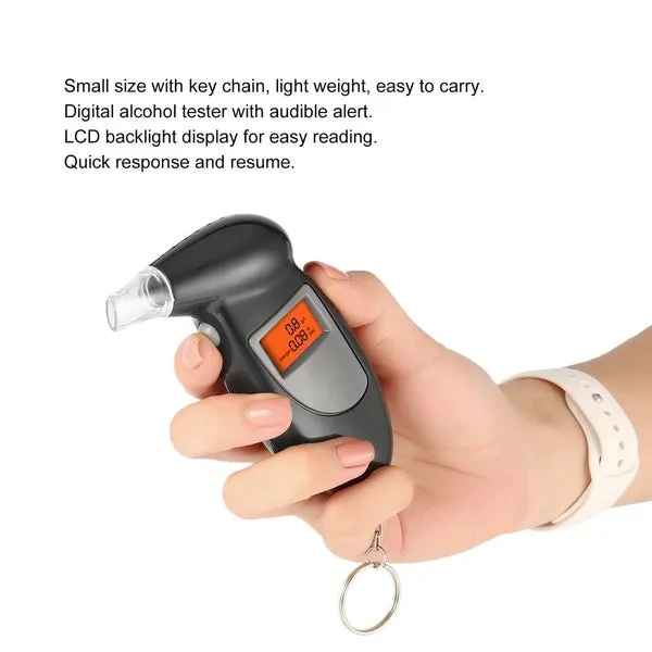 Portable Keychain LED Alcohol Breath Tester Breathalyzer