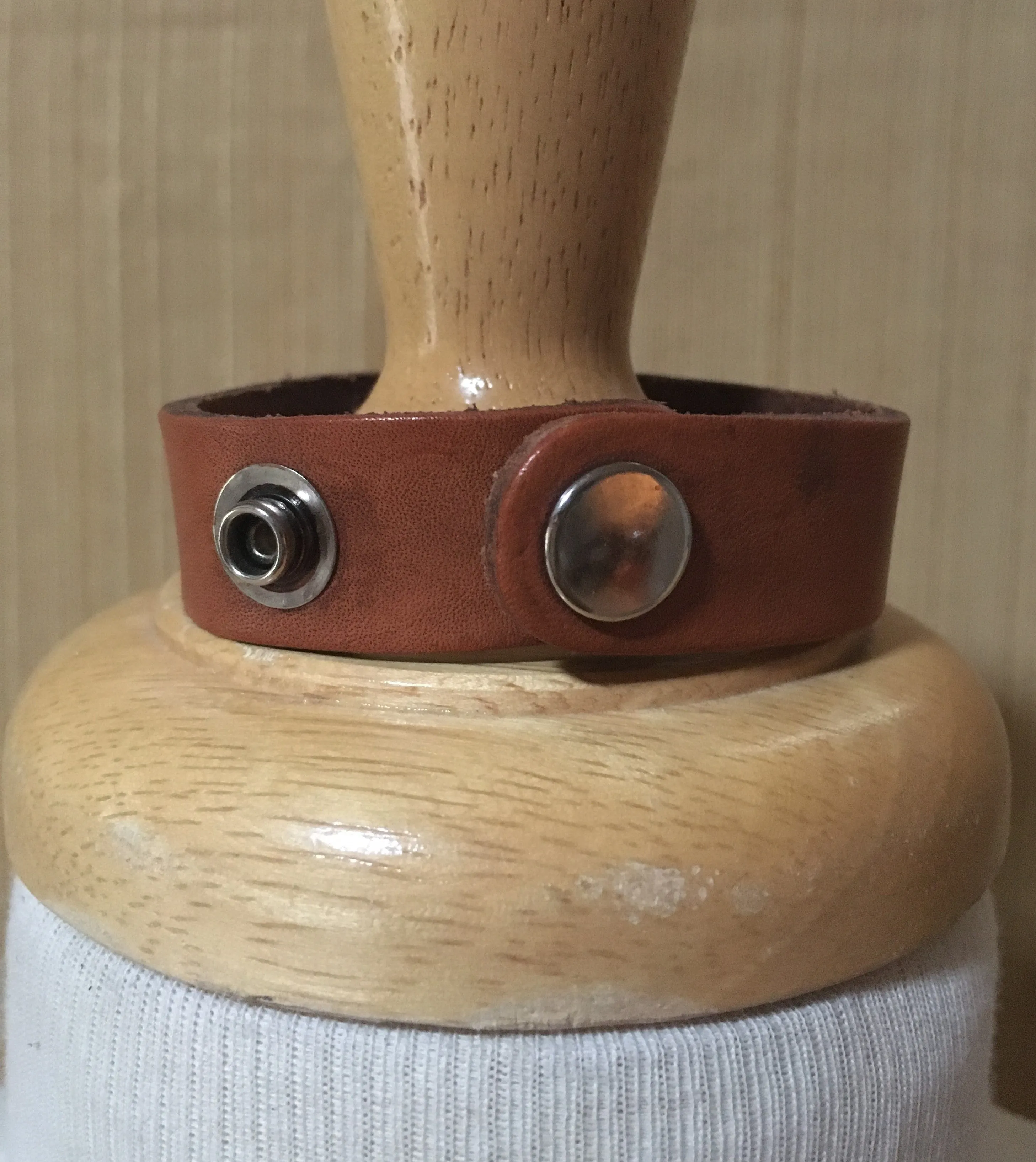Praying Cowboy Leather Cuff
