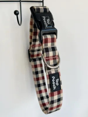 Prince's Check Dog Collar