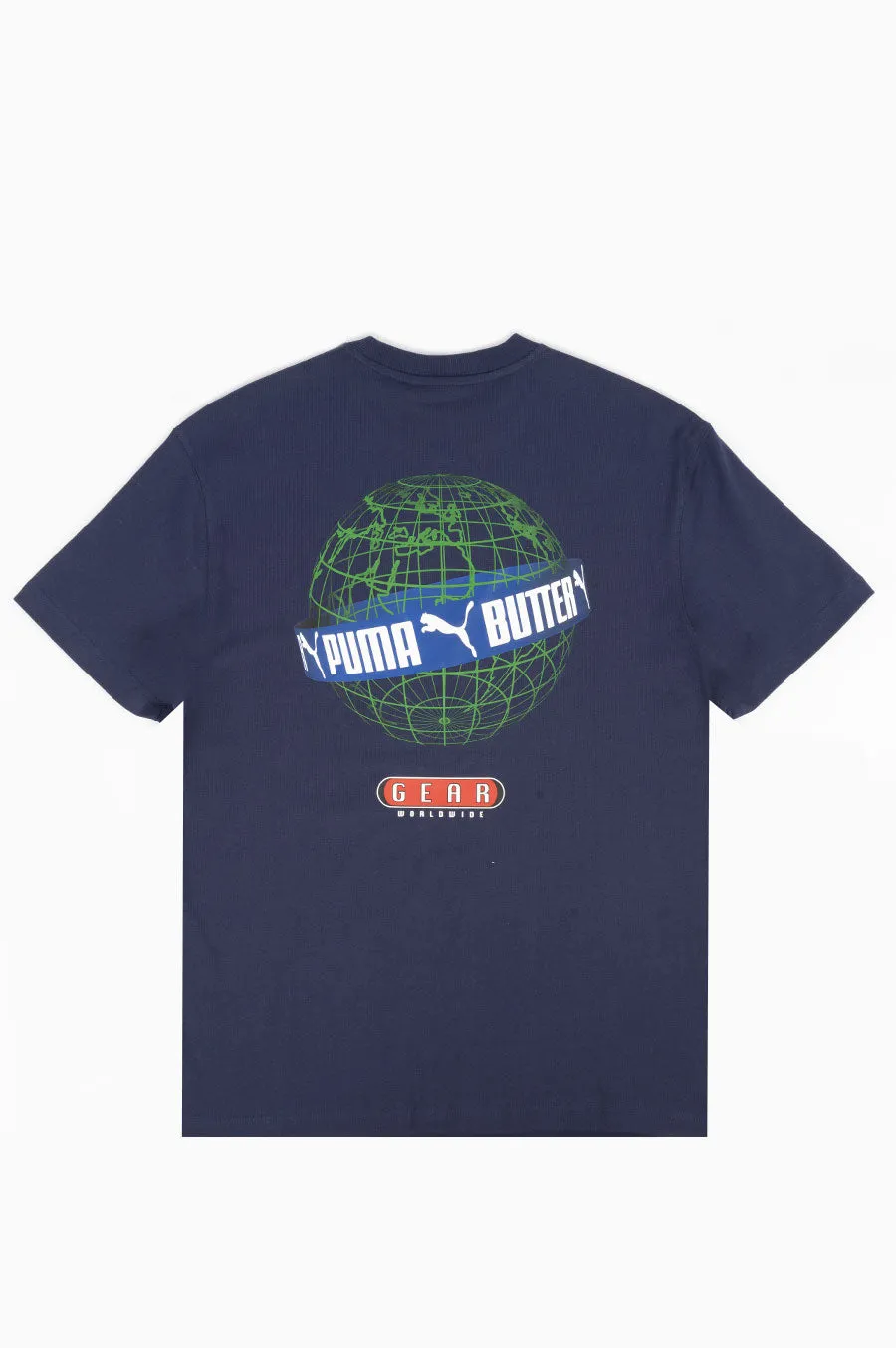 PUMA X BUTTER GOODS GRAPHIC TEE NAVY
