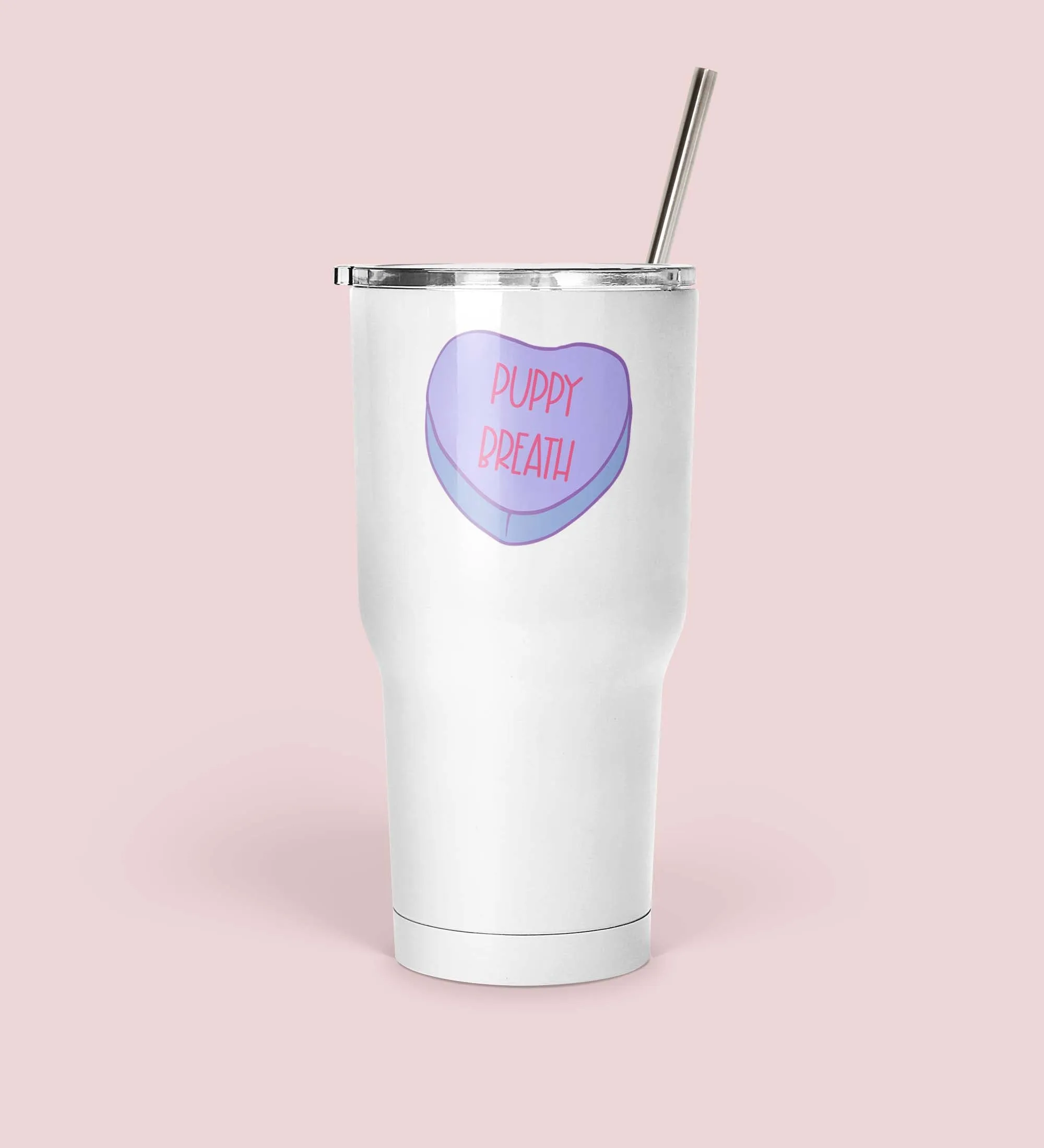 Puppy Breath Heart Mug