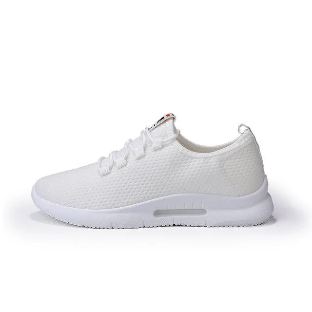 Pure Color Light Casual Shoes Mesh Cloth Men's Shoes Breathable Walking Jogging Shoes Size Men's Shoes 46 Zapatos De Hombre