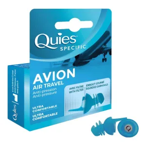 Quies flight protective earplugs 1 pair of Quies Specific Avion Air Travel 1 Pair