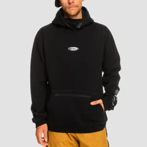 Quiksilver Big Logo Tech Pullover Snow Hoodie True Black