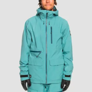 Quiksilver Sammy Carlson Stretch Quest Technical Snow Jacket Brittany Blue