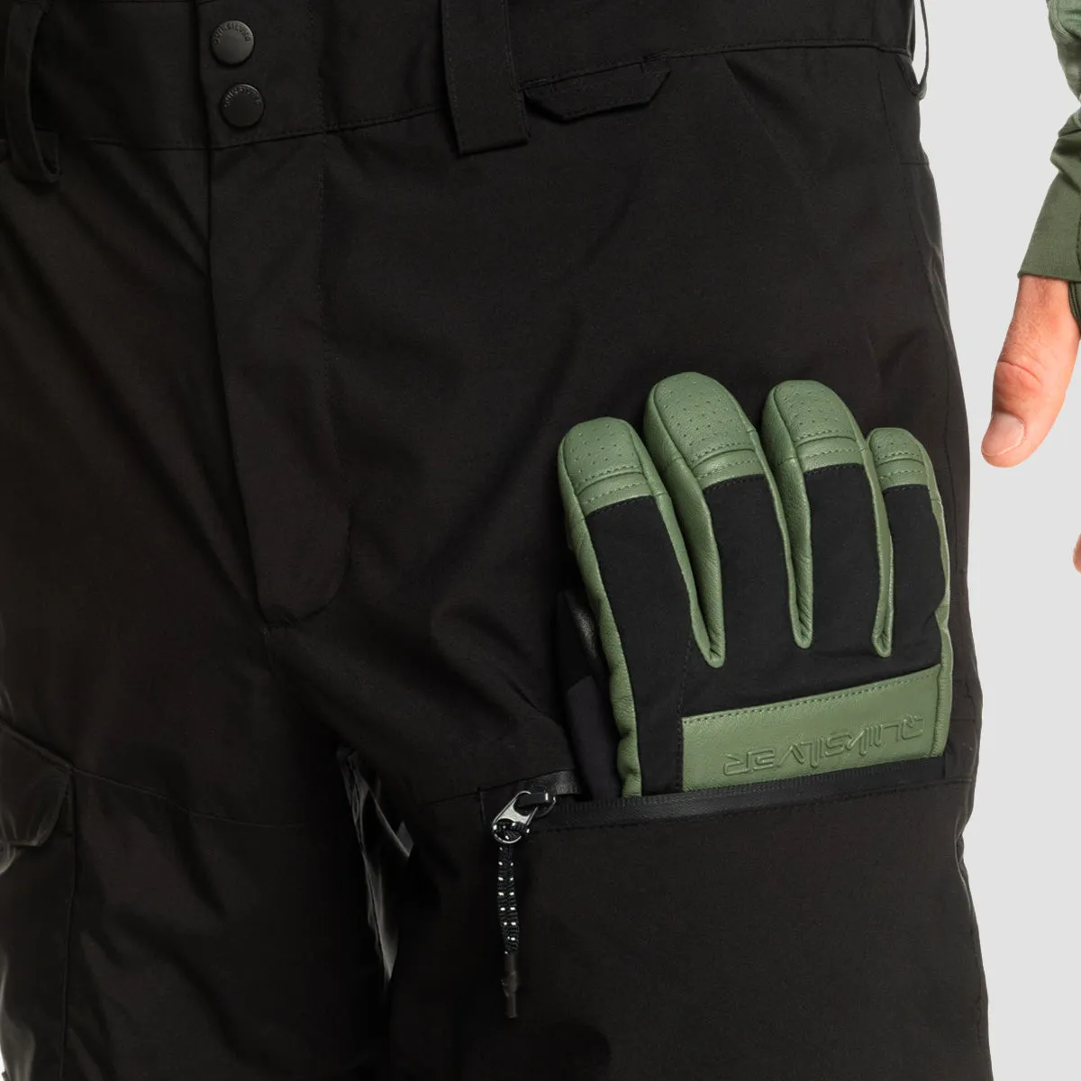 Quiksilver Utility 20K Snow Bib Pants True Black